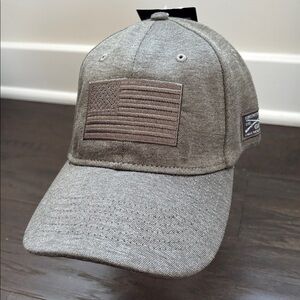 Grunt Style Blackout American Flag,embroidered,stretch flex,vented